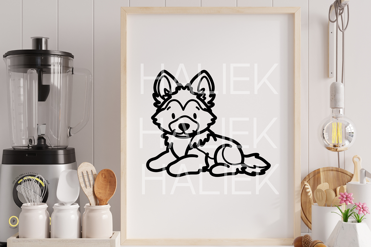 German Shepherd Procreate Stamps, a Brush Add-On by HalieKStudio (Photo 9 of 9)