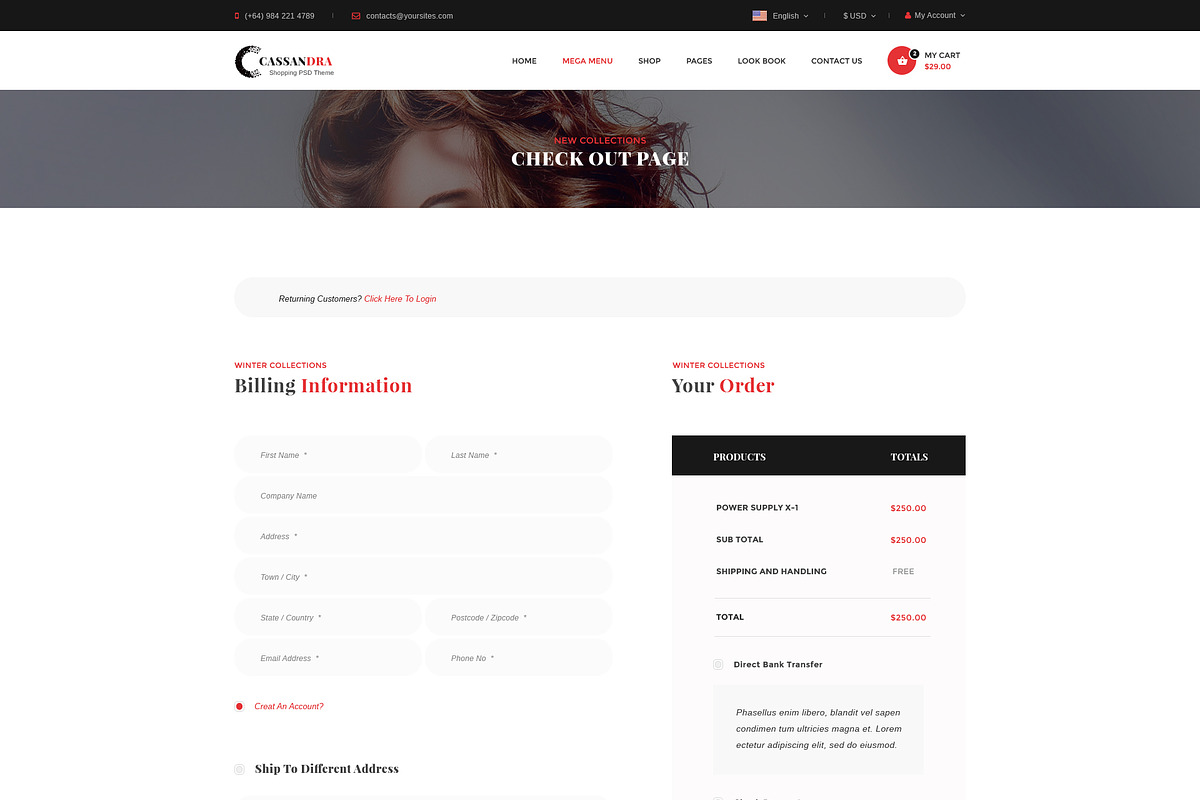 Cassandra - Fashion 2, a Websites & App Template by DigitalCenturySF (Photo 7 of 8)