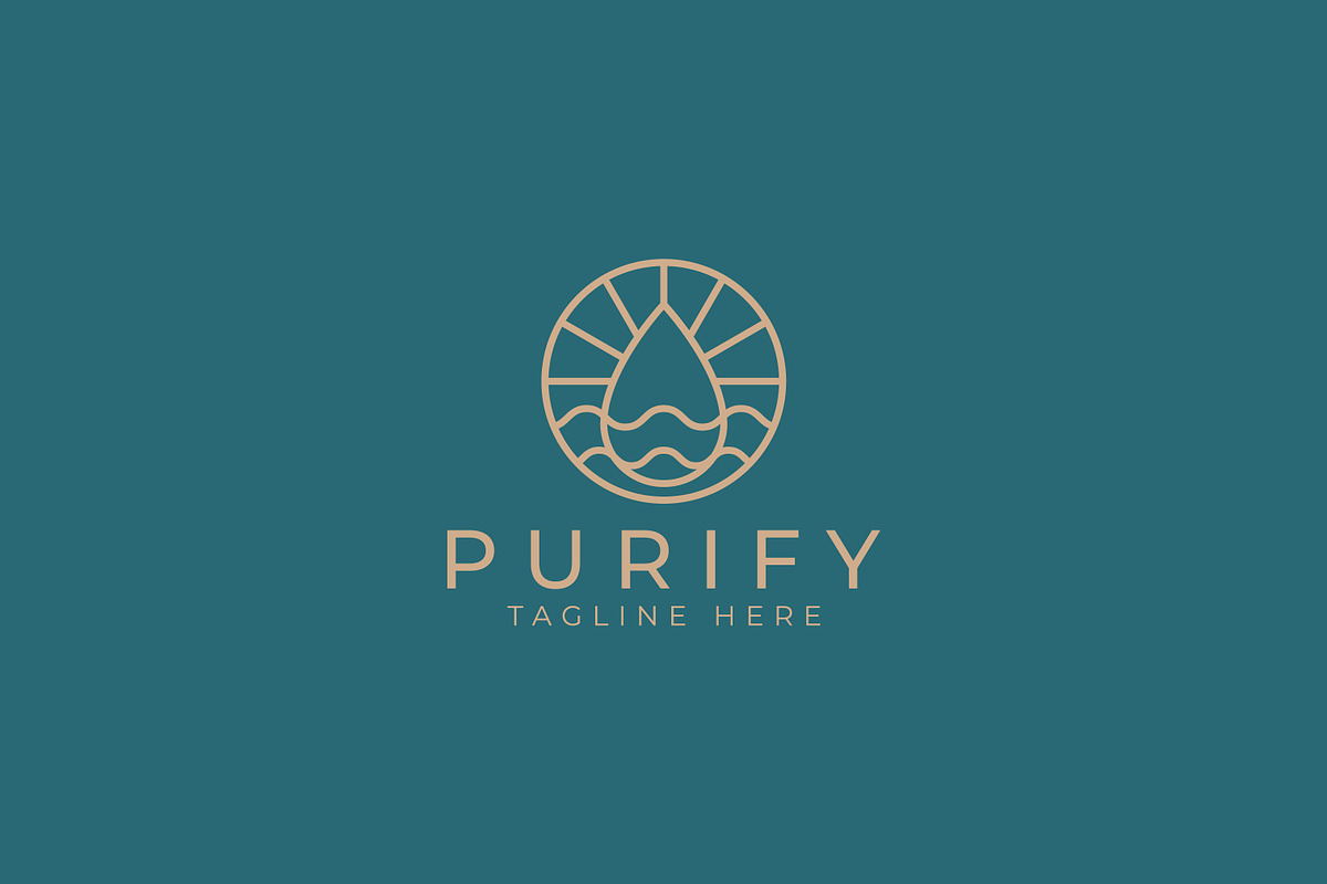 Water Purification Logo, a Branding & Logo Template by Signatoro (Photo 1 of 3)