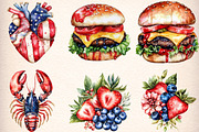 4th of july clipart bundle, an Illustration by GatewayDesign (Thumbnail 2 of 9)