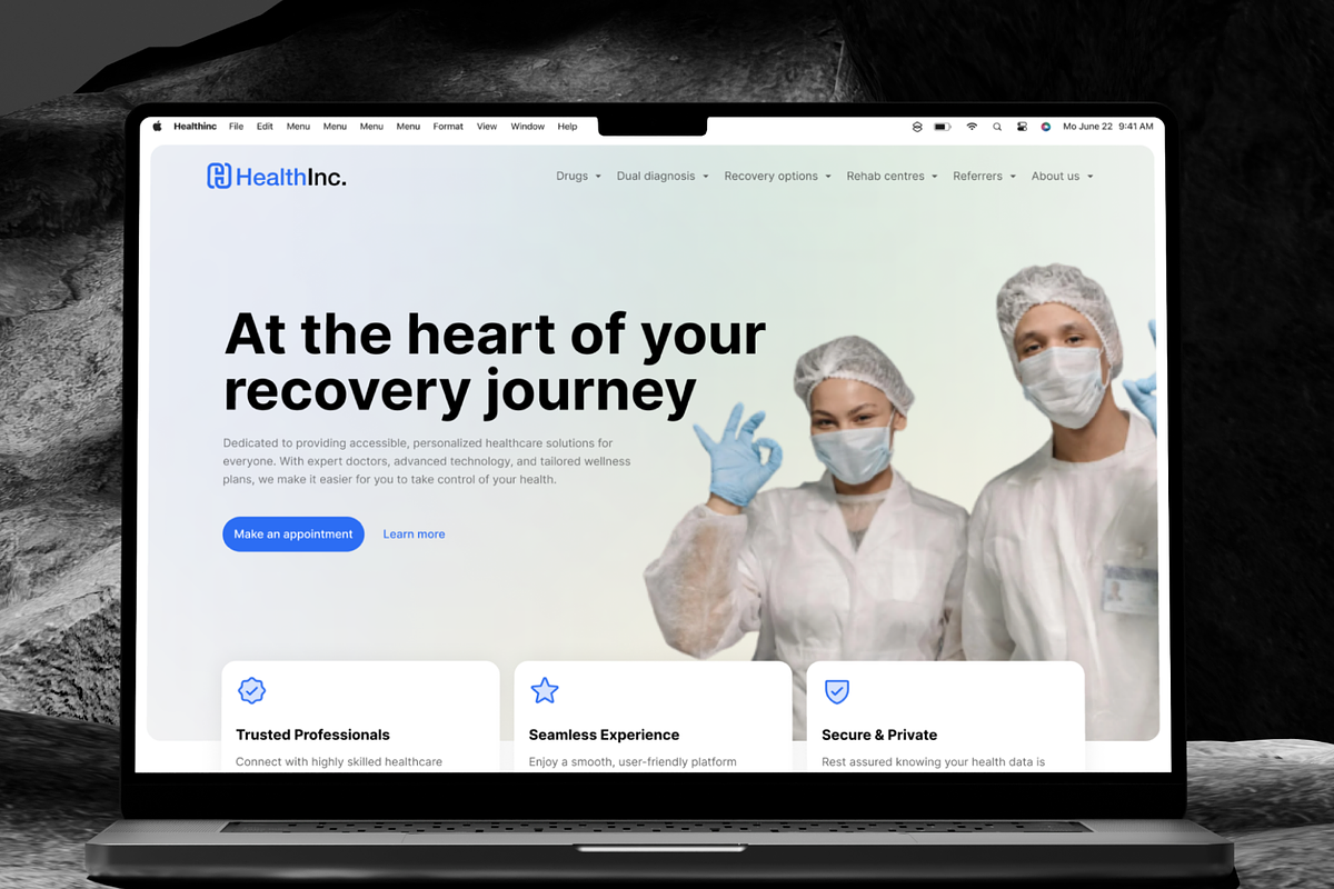 HealthInc - Framer Template, a Landing Page Template by Agensip Design Agency (Photo 3 of 8)