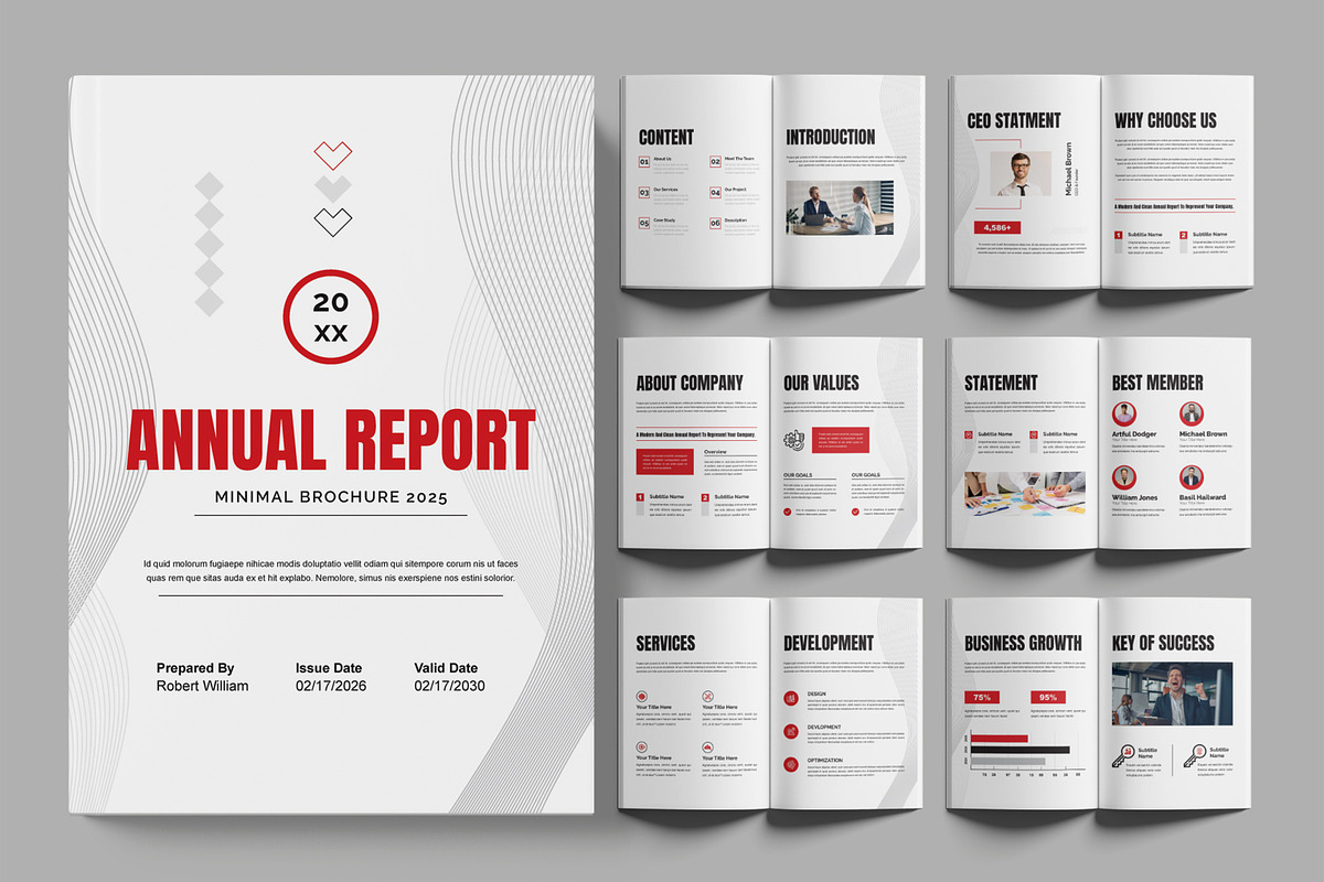 Annual Report, a Brochure Template by ContestDesign (Photo 1 of 3)