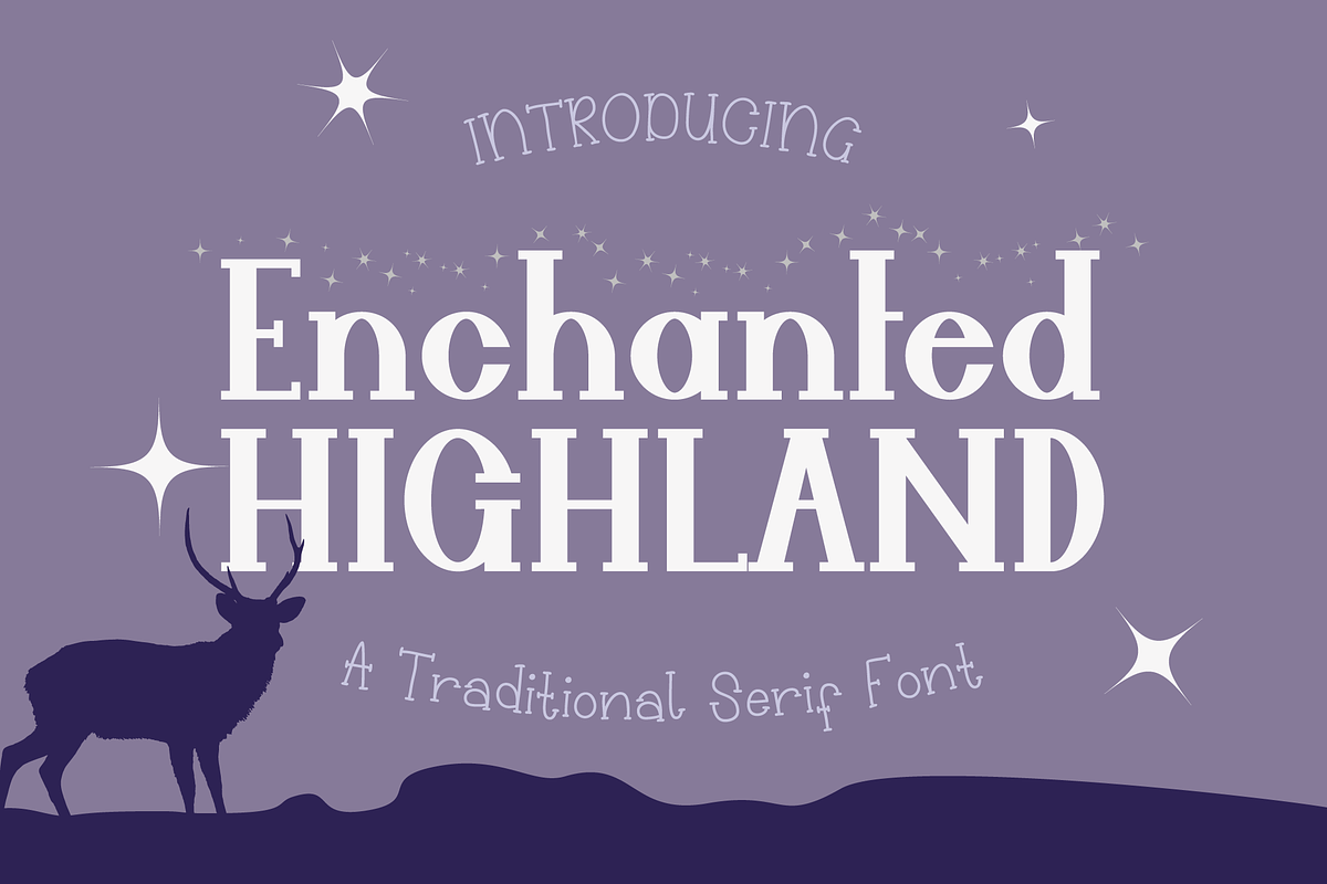 Enchanted Highland Serif Font, a Slab Serif Font by Dancing with Ink (Photo 1 of 19)