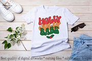 Retro Christmas Sublimation Bundle, a Decorative Illustration by DiamondShop (Thumbnail 16 of 20)