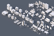 100 Low Poly Furniture Pack 4 in 1, a Furniture 3D Model by multimedia4ds (Thumbnail 2 of 10)