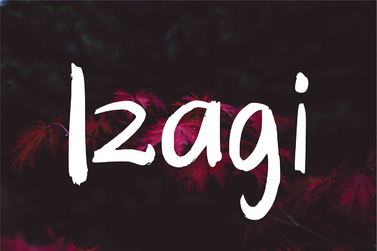 Haruko - Brush Font preview 5