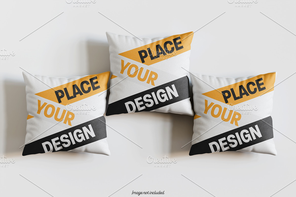 Square pillow mockup bundles, a Merchandise Mockup by Ambo Ampeng (Photo 26 of 32)
