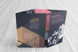 Double Gatefold Brochure Mockups