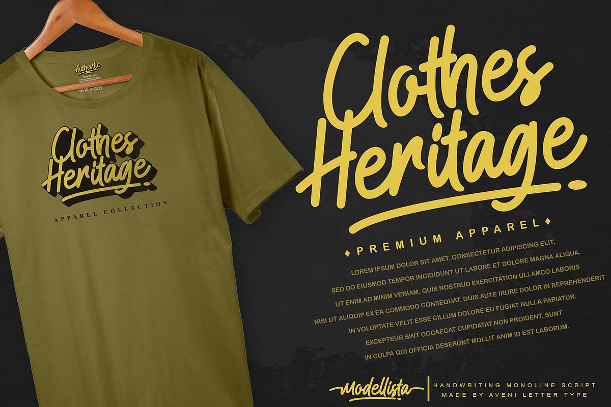 Modellista | Handwriting Font, a Handwritten Font by Aveni Letter Type (Photo 8 of 15)