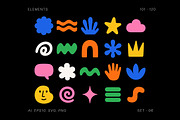 Colorful Doodle Elements, an Object Illustration by Pixels.Craft (Thumbnail 7 of 10)