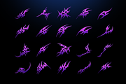 Futuristic Neotribal Chrome Shapes, an Object Graphic by Svaha Graphic Studio (Thumbnail 6 of 6)