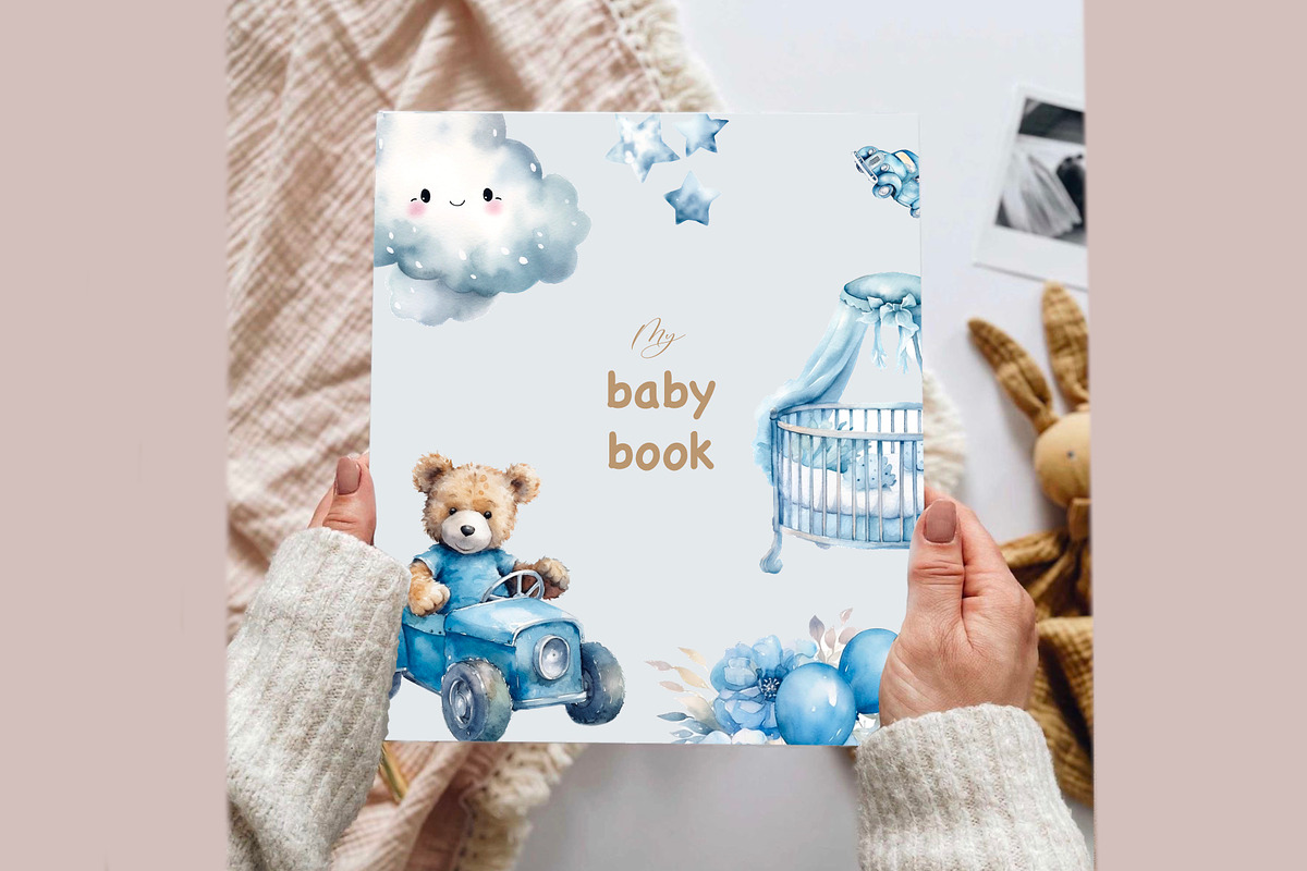 My Happiness, Big watercolor clipart, a Decorative Illustration by Hello My Print (Photo 5 of 12)