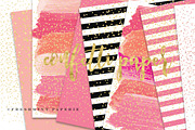 watercolor confetti digital paper, a Background Graphic by Freshmint Paperie (Thumbnail 1 of 2)