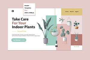 Website Header Illustrations-UI Kit