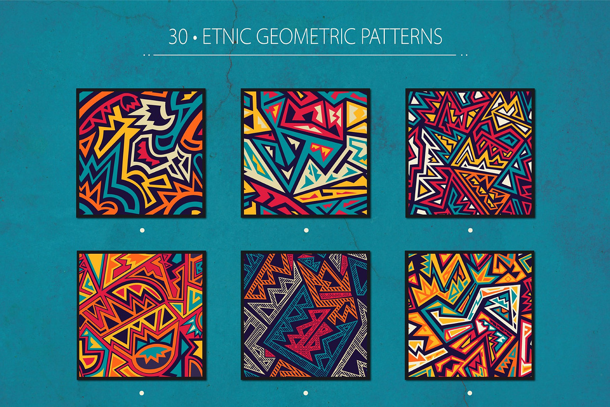 Etnic geometric patterns, a Pattern Graphic by Gudiny (Photo 2 of 6)