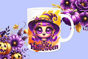 Cute halloween clipart set, a Graphic by JuliaStarArt-FantasyHome (Thumbnail 9 of 9)