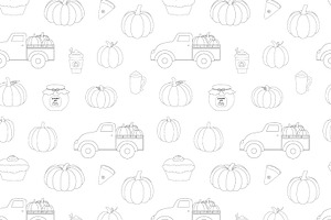 Pumpkins Harvest Graphic Patterns