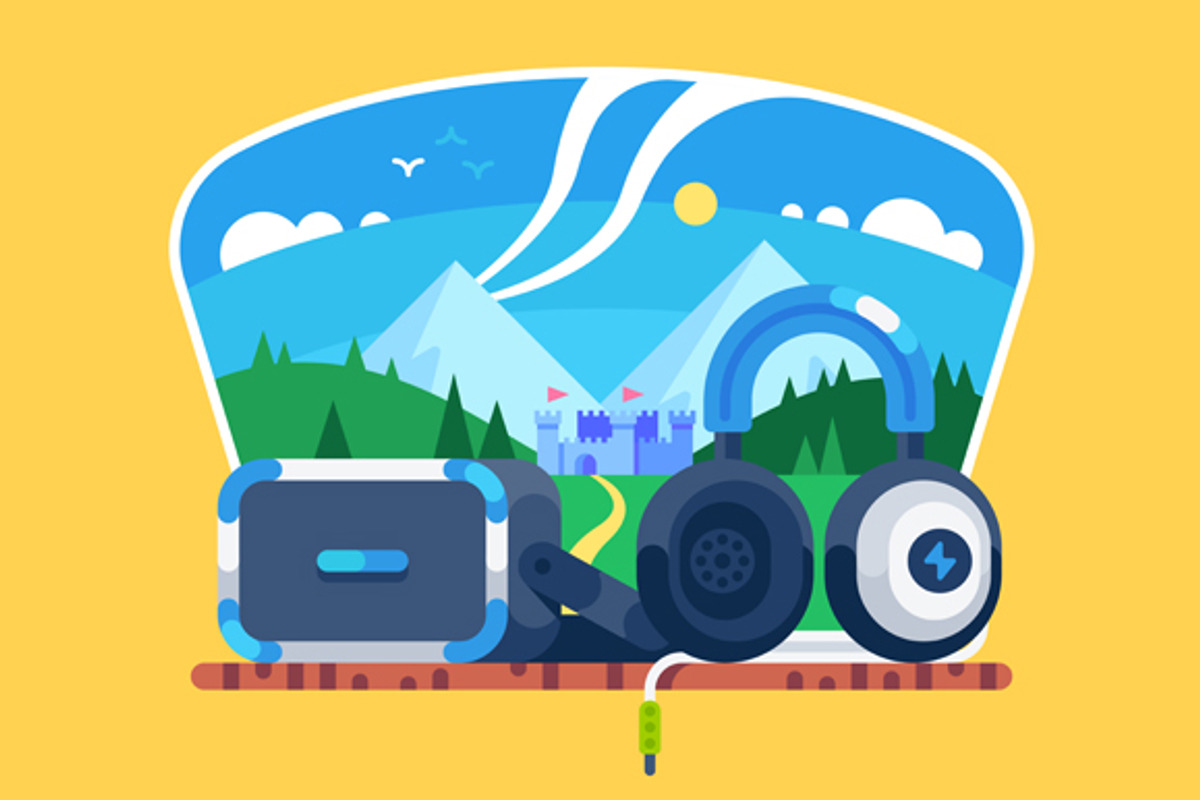 VR Fantasy, a Technology Illustration by JulyPluto
