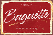 Baguette - Handbrushed Font, a Script Font by Balpirick Studio (Thumbnail 1 of 6)