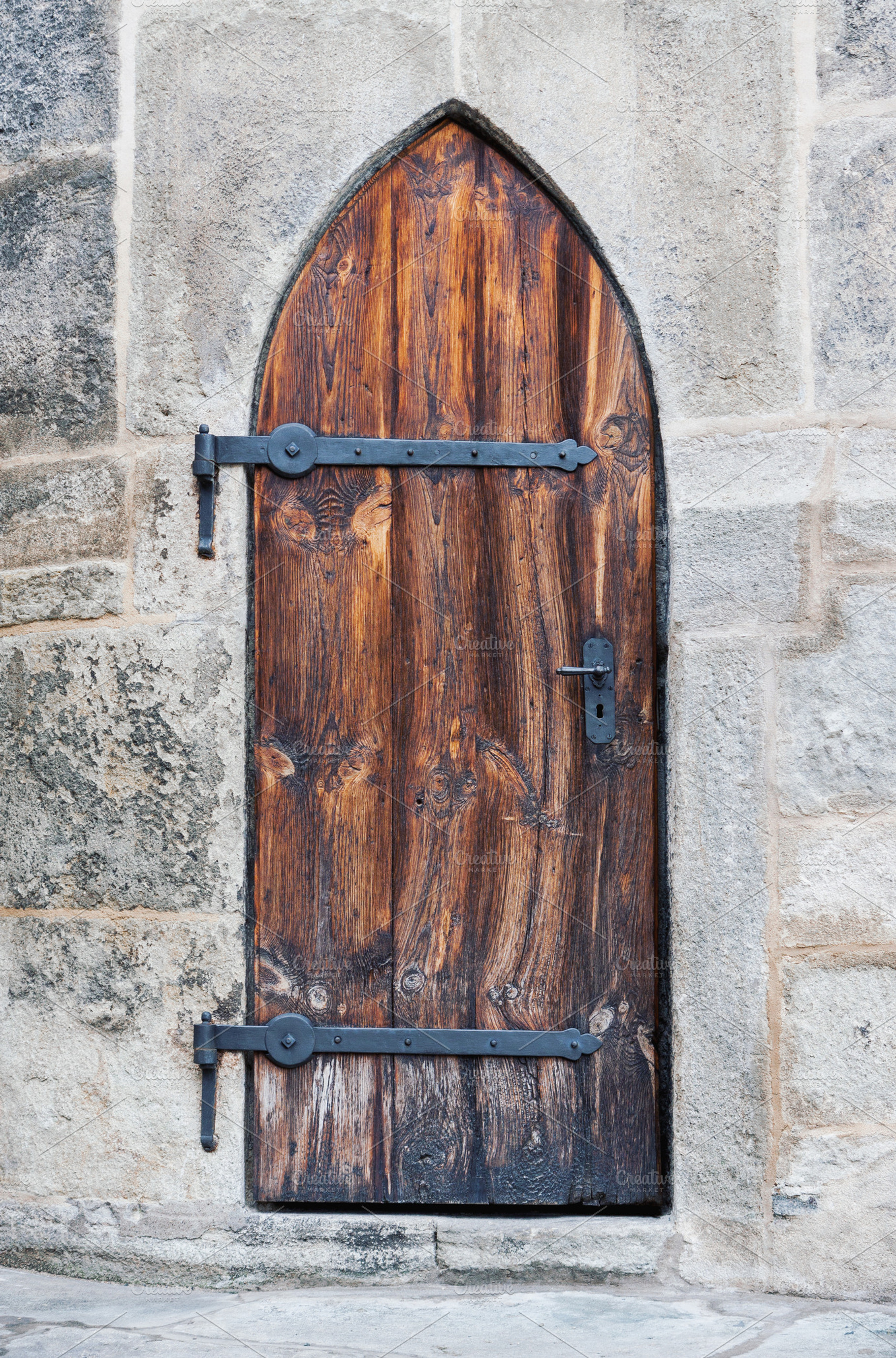 Wooden medieval castle doors, an Architecture Photo by BOOCYS