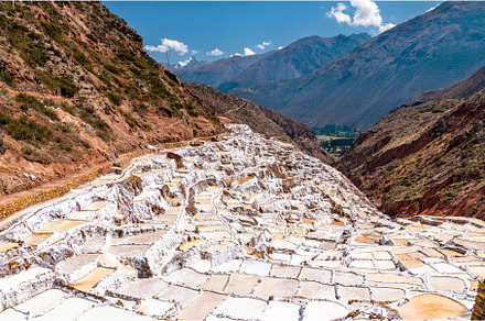 Salt Mines of Maras in Peru, an Architecture Photo by Leonid Andronov