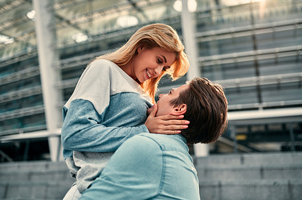 Cheerful romantic couple, a Person Photo by ORION Production