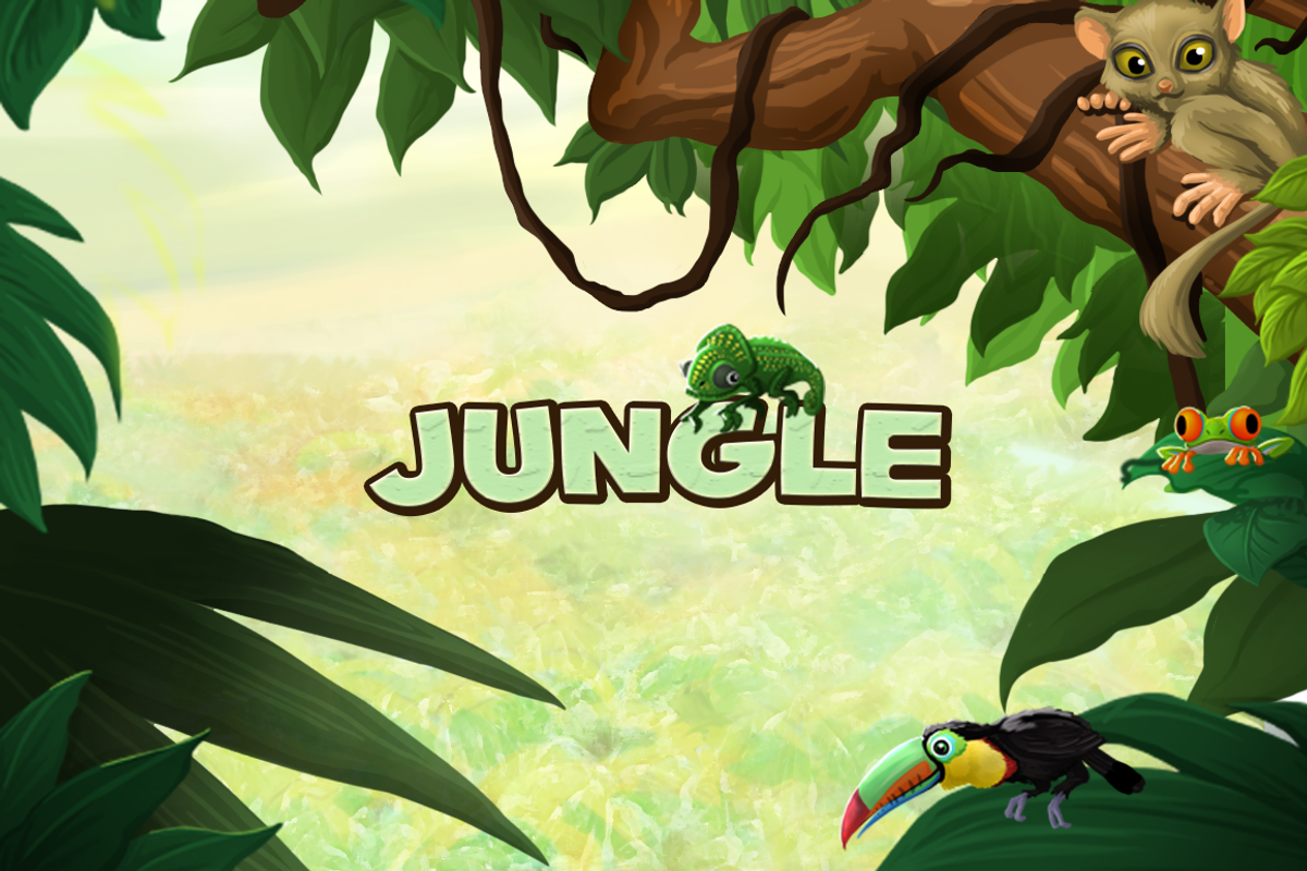 jungle animals, a Graphic by hoopjoness