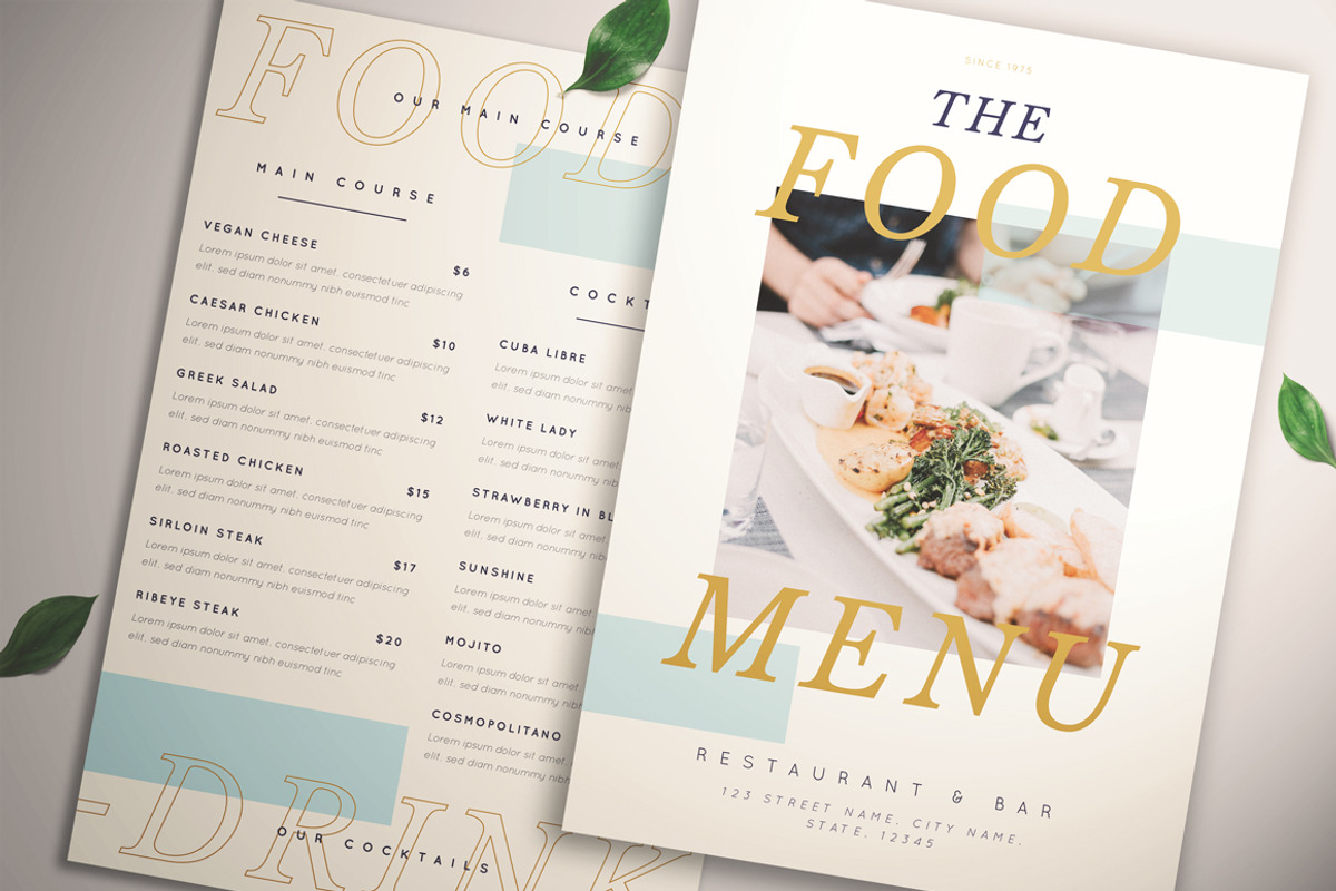 Hipstery Food Menu, a Flyer Template by KMZVR.Lab (Photo 5 of 6)
