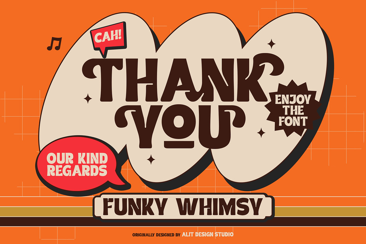 Funky Whimsy Typeface, a Sans Serif Font by alit design (Photo 17 of 17)