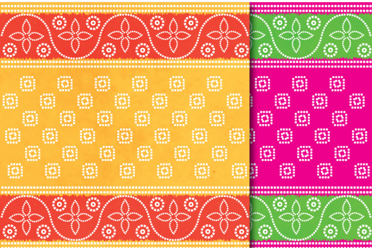 Indian Sari Paper Pack - Bandhani preview 2