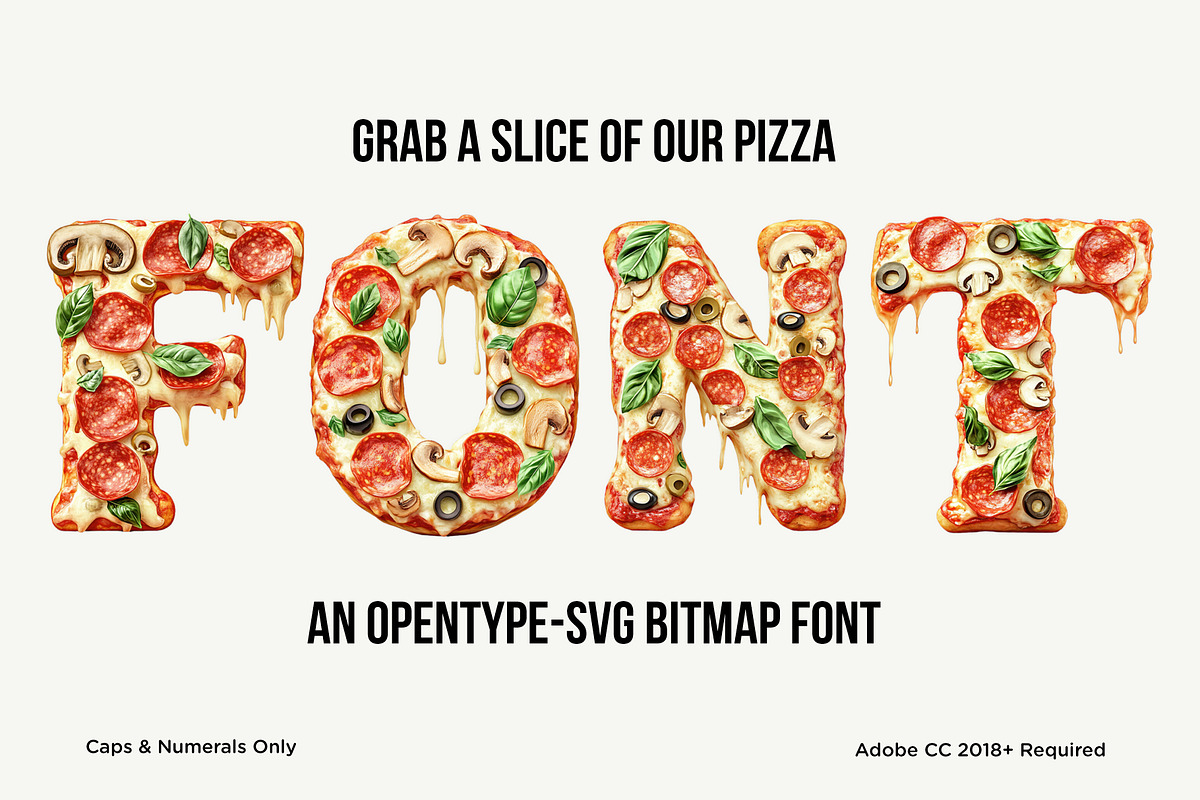 Pizza, a Symbol Font by Loudoun Design Co. (Photo 1 of 6)