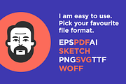 48 Avatar Icons + Font, an Icon by Little Jimi Shop (Thumbnail 4 of 5)