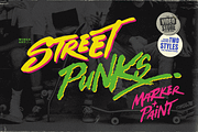 Street Punks: Retro Graffiti Font, a Handwritten Font by Wingsart Studio (Thumbnail 1 of 16)