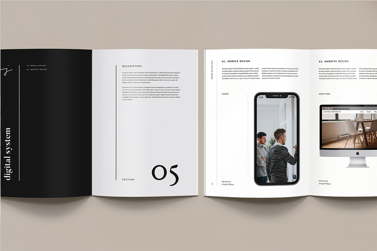 Brand Guidelines, a Brochure Template by Occy Design (Photo 11 of 16)