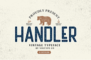 HANDLER - VINTAGE SANS SERIF, a Sans Serif Font by Vultype Co. (Thumbnail 10 of 10)