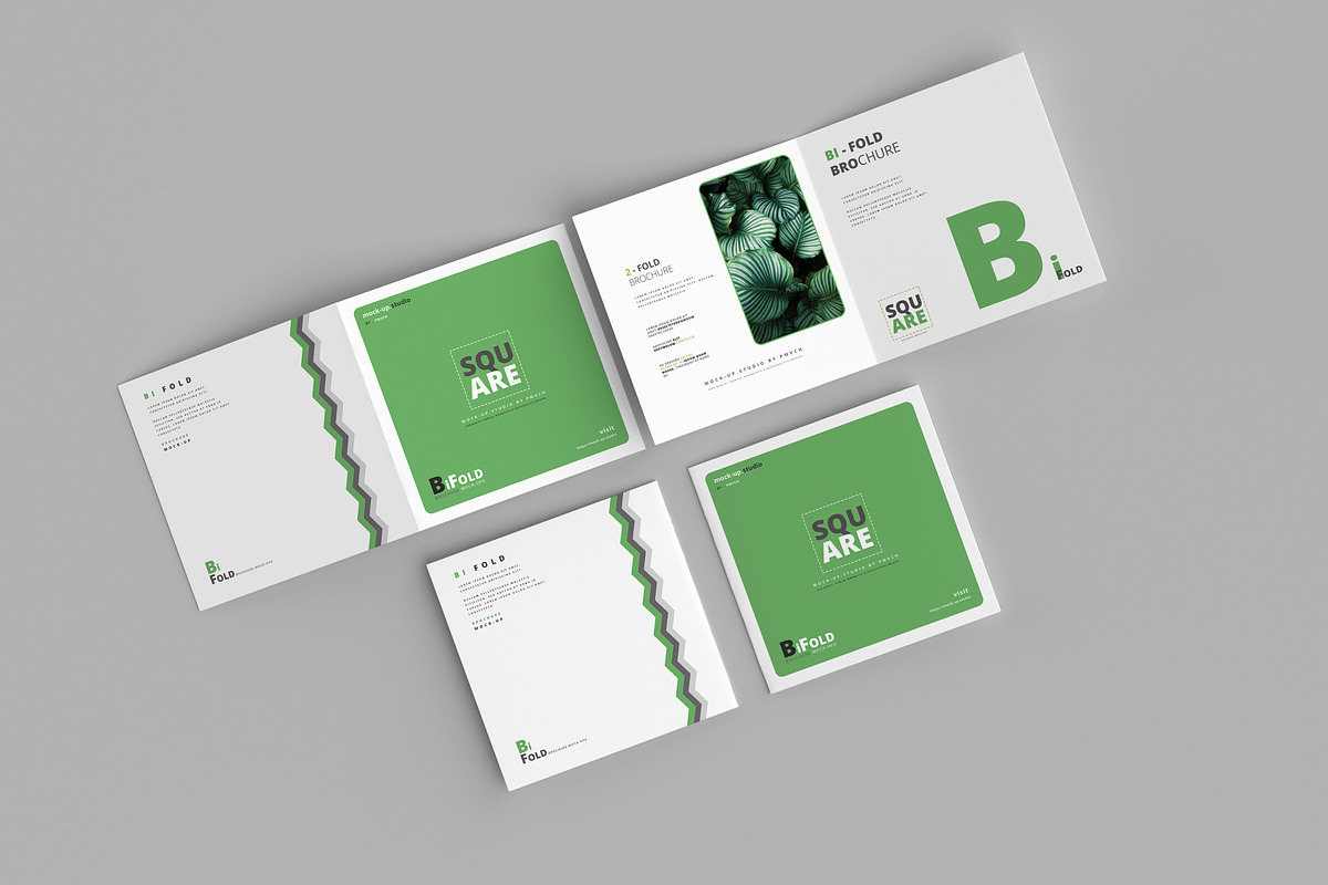 Brochure Mockups - Bi Fold Square, a Print Template by pmvch (Photo 6 of 10)