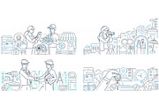 Services Line Illustrations Bundle, an iPhone Mockup by Boyko Pictures (Thumbnail 8 of 15)
