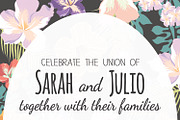 Floral Wedding Invitation Template, an Invitation Template by tbarkley (Thumbnail 2 of 2)