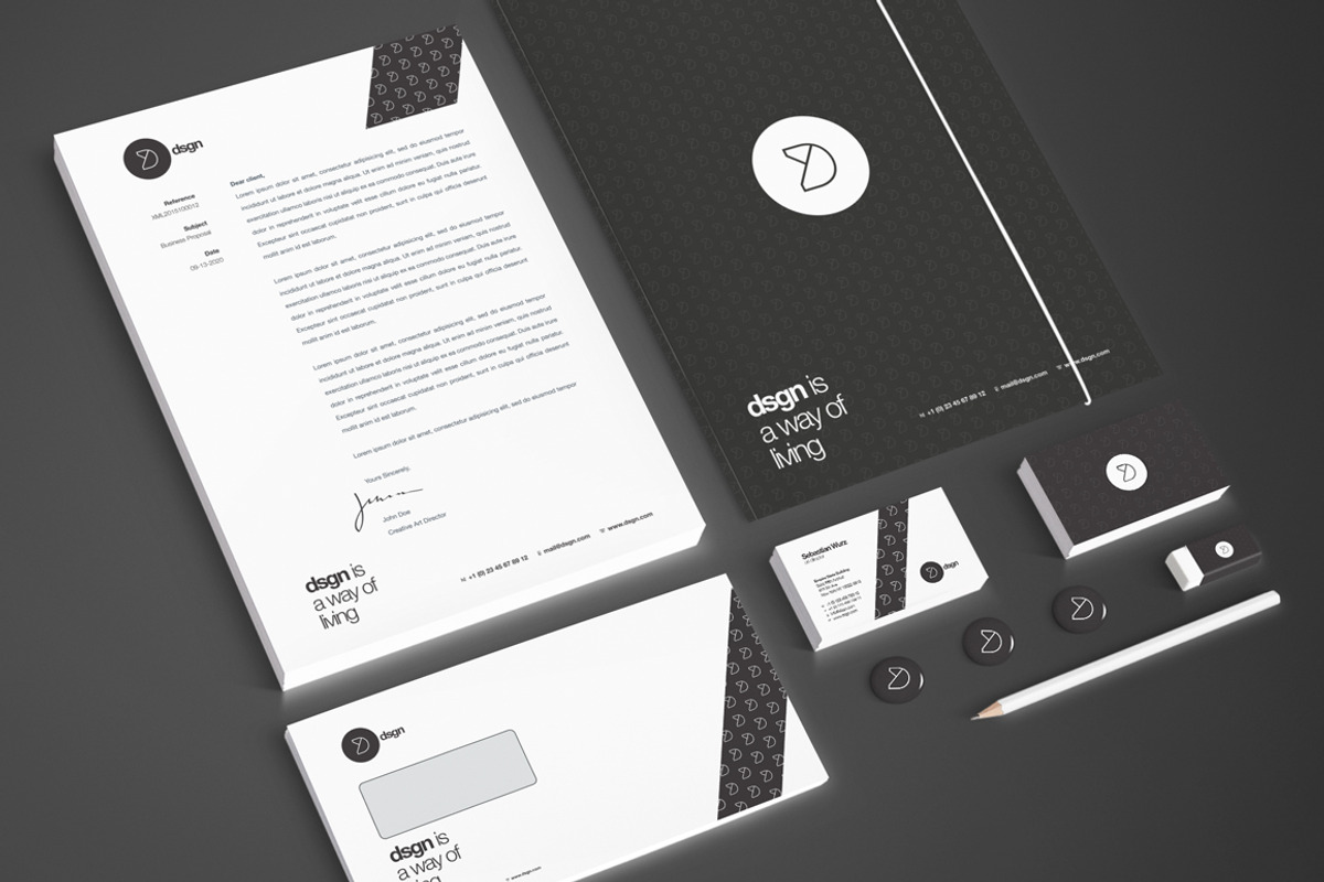 RW Swiss Style Clean Identity, a Stationery Template by Reclameworks (Photo 3 of 5)