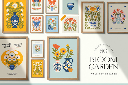 Bloom Garden | Wall Art Creator, an Object Graphic by Leleka.Store