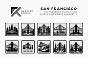 San Francisco Skyline Icon, a Solid Icon by Akatype Studio (Thumbnail 1 of 3)