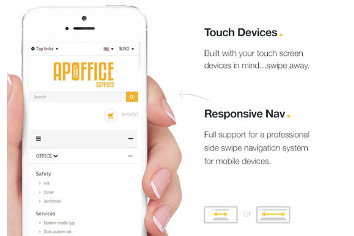 Ap Office Prestashop Theme, a Landing Page Template by apollotheme (Photo 4 of 7)