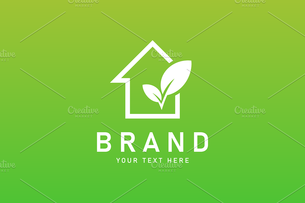 Green Nature House Logo Design, a Branding & Logo Template by Soufone (Photo 2 of 2)