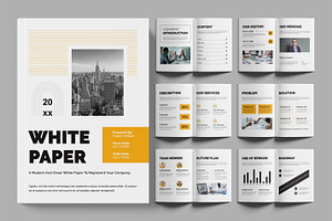 White Paper Design, a Brochure Template by ContestDesign