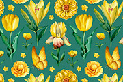 Yellow summer nature kit, a Texture Illustration by Sundra (Thumbnail 3 of 6)