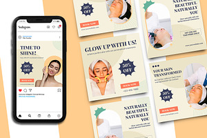 BeautyClinic Instagram Post Template, a Social Media Template by Artnivora.Std
