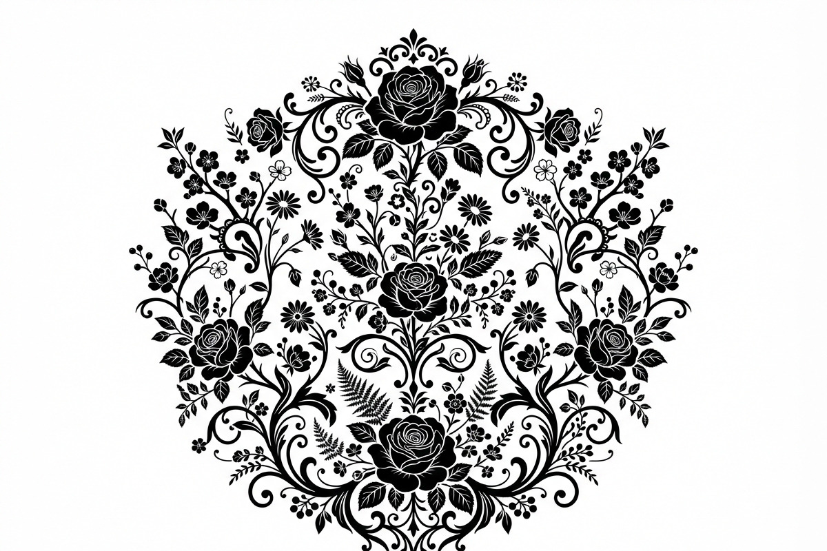 50 Elegant Floral Ornate Silhouette, a Decorative Illustration by Amazin_art (Photo 30 of 30)