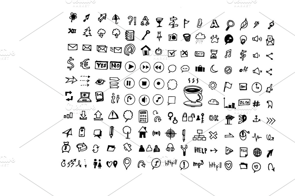 4657 Hand Drawn doodle elements, an Education Illustration by TKDoodle (Photo 28 of 77)