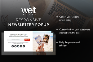Newsletter Popup by WeltPixel
