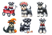 Miniature Schnauzer Dog Clipart, an Illustration by Daily.Designs (Thumbnail 3 of 5)